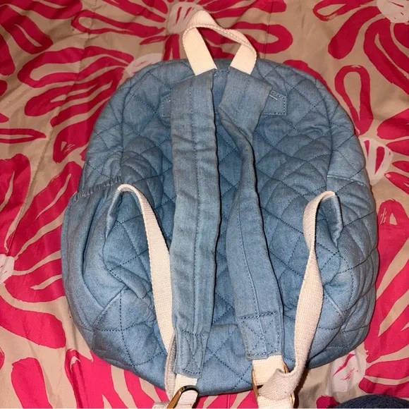 Stoney Clover Lane Denim Disney Mickey Mouse Patch Backpack - Picture 5 of 8